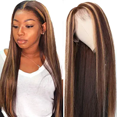 highlight color different textures full lace wig (1)