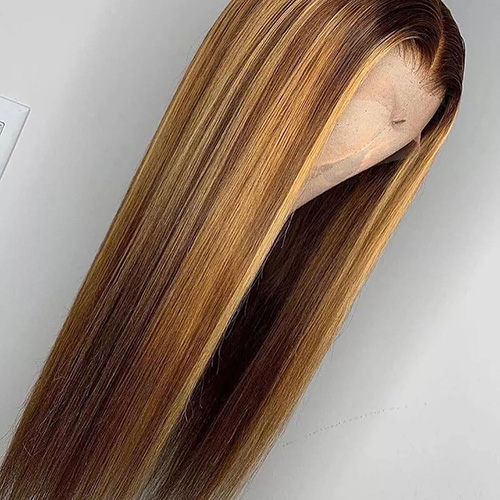 highlight color different textures full lace wig